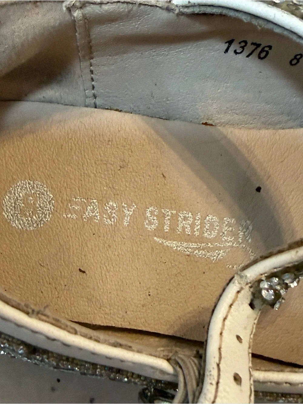 Stride Rite Silver Sparkle Mary Jane Dress Shoes